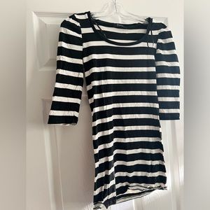 Striped spandex dress